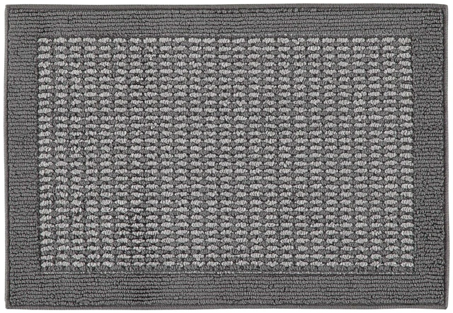 Main image of Mainstays Faux Sisal Olefin Gray Border Indoor Accent Rug, 1 ft 8 in x 2 ft 6 in