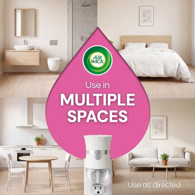 Alt view image 7 of 7 - Air Wick Plug-in Scented Oil Warmer Refills, Honeysuckle & Raspberry, 4 Count
