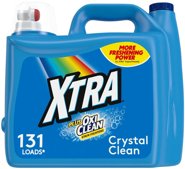Main image of Xtra Plus OxiClean Liquid Laundry Detergent, 131 Loads, 203.1 fl oz