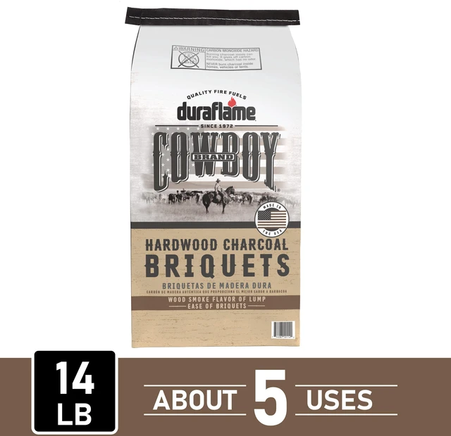 Main image of Cowboy Brand 14lb Long Lasting Hardwood Charcoal Briquets