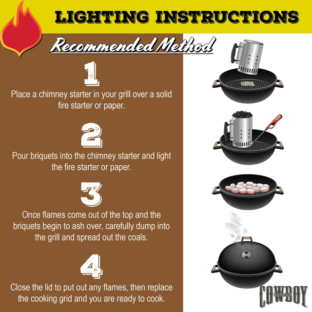 Alt view image 2 of 6 - Cowboy Brand 14lb Long Lasting Hardwood Charcoal Briquets