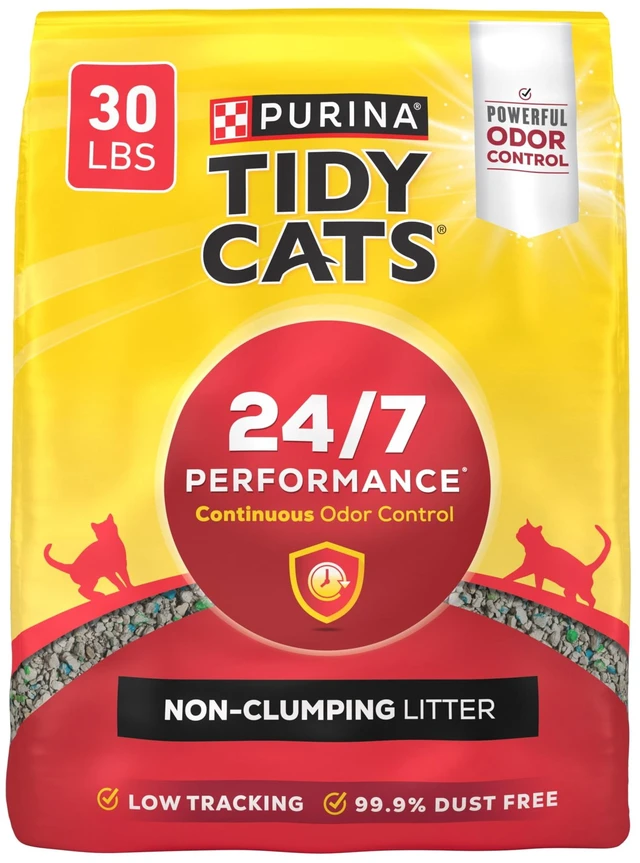 Main image of Purina Tidy Cats 24/7 Performance Non-Clumping Cat Litter, Clean Linen Scent, 30lb Bag