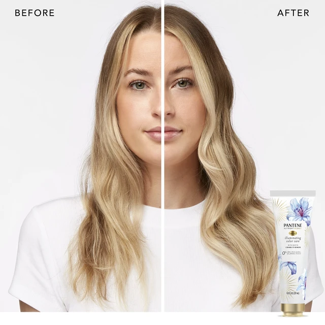 Alt view image 2 of 6 - Pantene Sulfate Free Illuminating Conditioner with Biotin, Color Safe, 8 fl oz