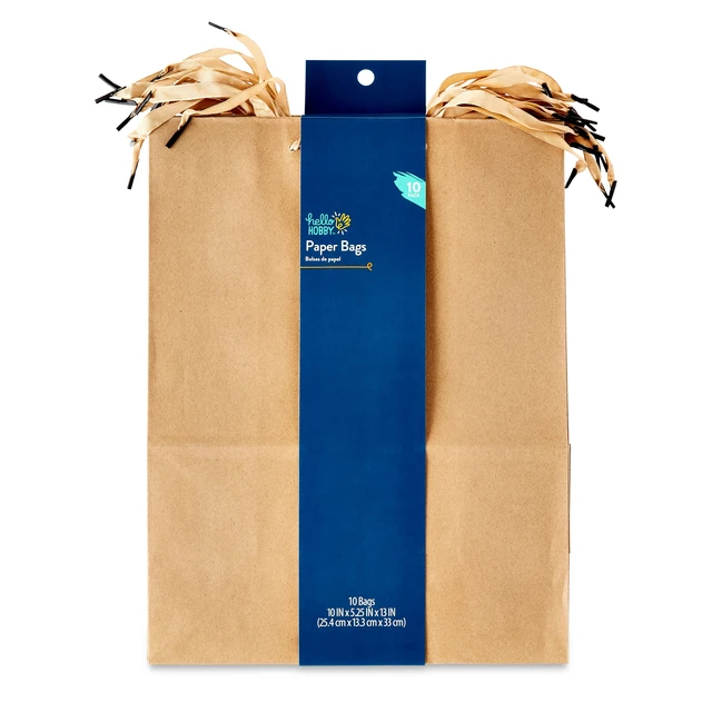 Alt view image 4 of 6 - Hello Hobby X-Large Kraft Paper Bags, 10" x 13", 10 Count