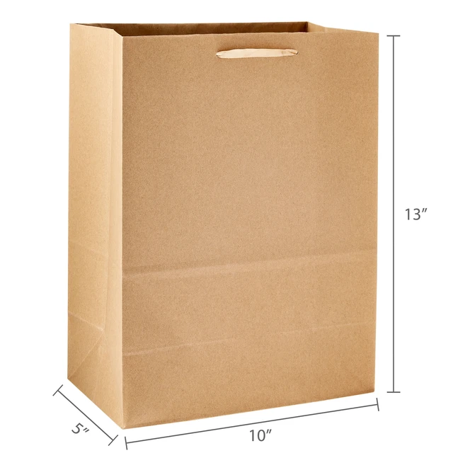 Alt view image 3 of 6 - Hello Hobby X-Large Kraft Paper Bags, 10" x 13", 10 Count