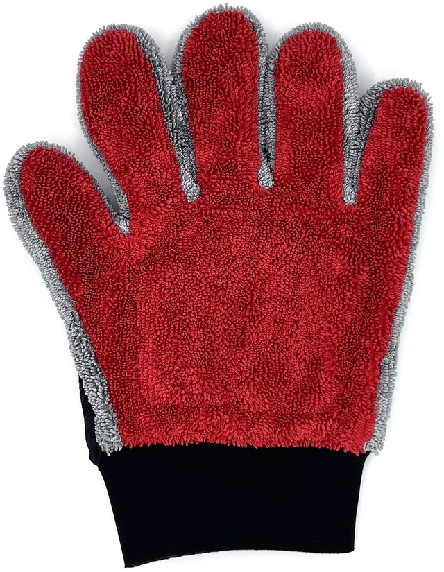 Alt view image 4 of 6 - Platinum Series 2-in-1 Microfiber Wheel Cleaning Glove Mitt
