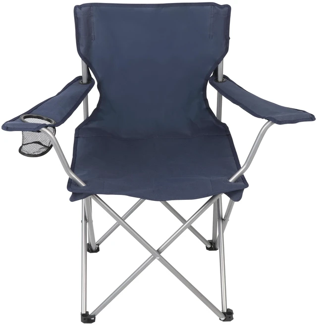 Main image of Ozark Trail Quad Folding Camp Chair with Cup Holder, Dark Blue