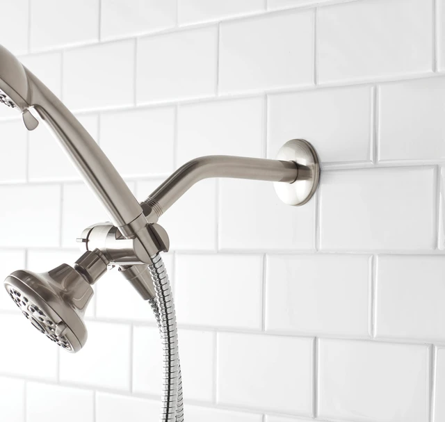 Alt view image 5 of 6 - Mainstays Satin Nickel Shower Arm