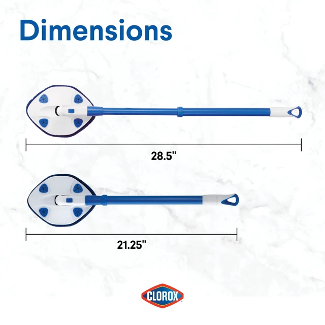 Alt view image 4 of 6 - Clorox Extendable Tub and Tile Scrubber 28.5-inch