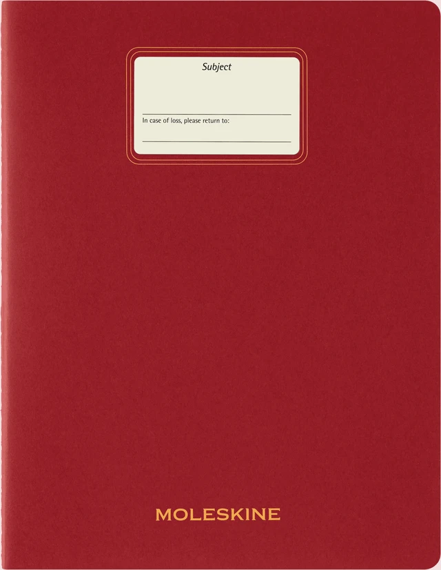 Alt view image 3 of 6 - Moleskine Student Cahier Journal, Soft Cover, Ruled, XXL 8.5" x 11", Red