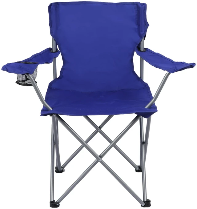 Main image of Ozark Trail Quad Folding Camp Chair with Cup Holder, Royal Blue