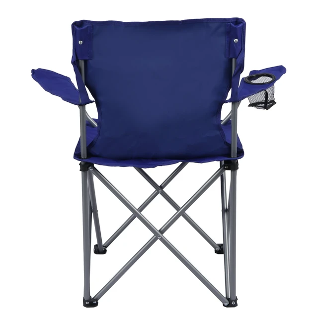 Alt view image 4 of 6 - Ozark Trail Quad Folding Camp Chair with Cup Holder, Royal Blue