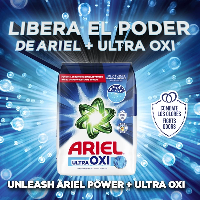 Alt view image 5 of 6 - Ariel Ultra Oxi Laundry Detergent Powder, Original Scent, 2.7kg, 60 Loads