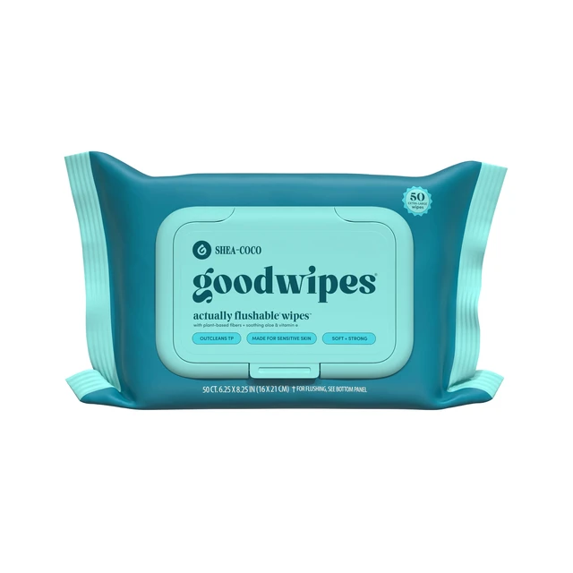 Alt view image 4 of 5 - Goodwipes Flushable Butt Wipes, 3 Pack (150 Wipes), Shea-Coco Scented