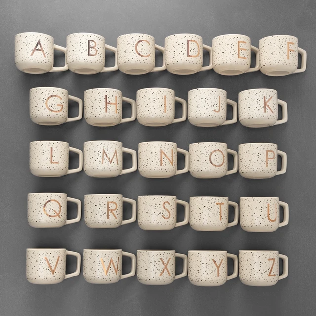 Alt view image 3 of 5 - Thyme & Table Monogram E 13.5 fl oz Stoneware Mug, Coaster and Stir Set