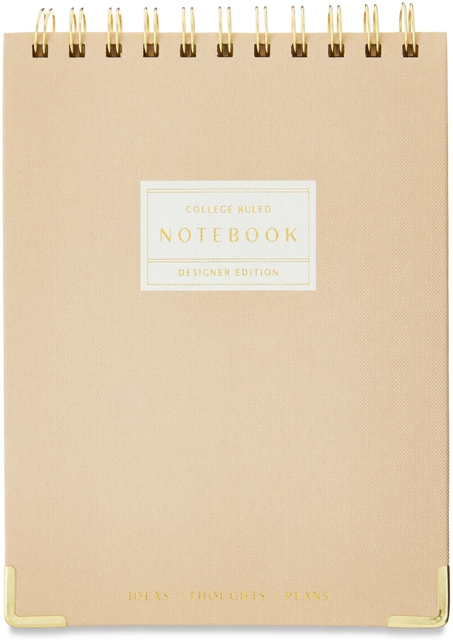 Main image of Pen+Gear College Ruled Journal, Top Spiral, 160 Pages, 6.02in x 8.46in, Dusky Taupe