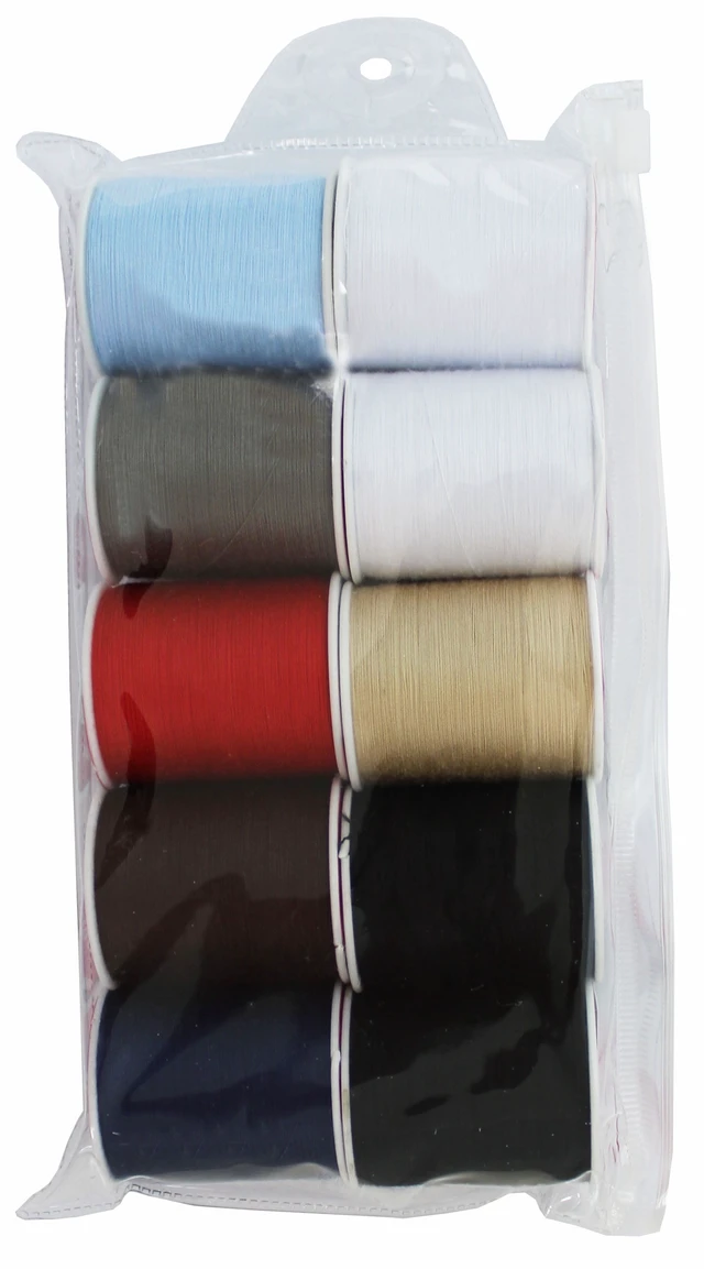 Alt view image 3 of 6 - Allary All Purpose 100% Polyester Sewing Thread, Multi-Color, 200yd, 10-Piece (2 Pack)