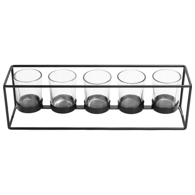 Alt view image 2 of 6 - Mainstays Decorative Black Metal Votive Centerpiece Candleholder