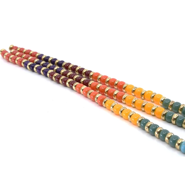 Alt view image 3 of 5 - Blue Moon Beads Multi-Color Glass Bead Strand 22.5in 3-Piece (2-Pack)