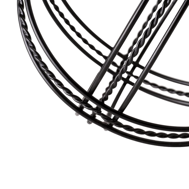 Alt view image 6 of 6 - Mainstays Metal Abstract Orb 6" Black Modern Accent Tabletop Decoration