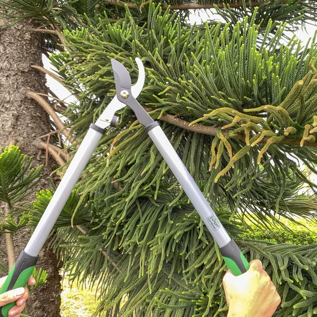 Alt view image 4 of 7 - Expert Gardener 24in Steel Bypass Lopper, 1in Cutting Capacity, Green and Black