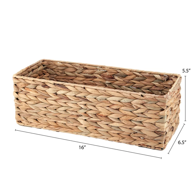Alt view image 6 of 6 - Better Homes & Gardens Brown Hyacinth Organizer Basket