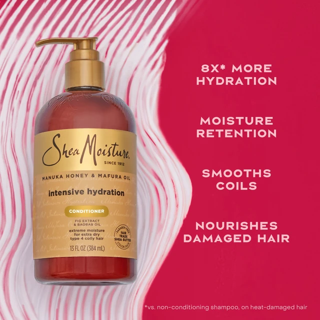 Alt view image 5 of 6 - SheaMoisture Intensive Hydration Conditioner with Manuka Honey & Mafura Oil and Fig Extract for Curls, 13 fl oz