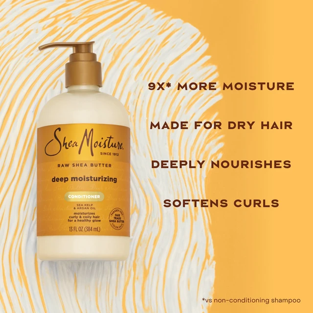 Alt view image 2 of 6 - SheaMoisture Restorative Raw Shea Butter Deep Moisturizing Conditioner for Curly Hair, 13 fl oz