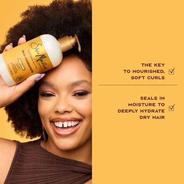 Alt view image 3 of 6 - SheaMoisture Restorative Raw Shea Butter Deep Moisturizing Conditioner for Curly Hair, 13 fl oz