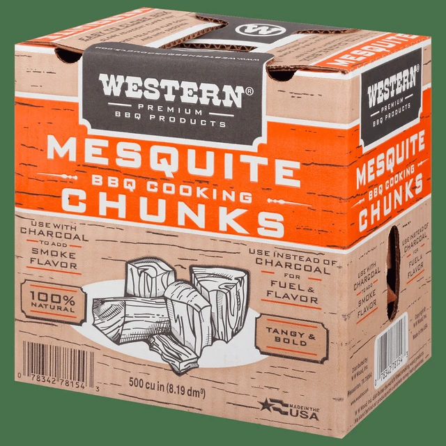 Alt view image 2 of 6 - Western 500 cu in Mesquite Smoking Wood Chunk Box CS