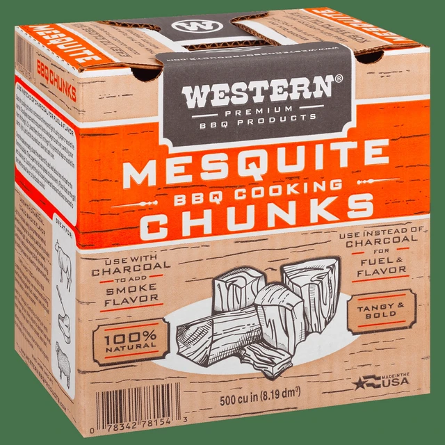 Alt view image 3 of 6 - Western 500 cu in Mesquite Smoking Wood Chunk Box CS