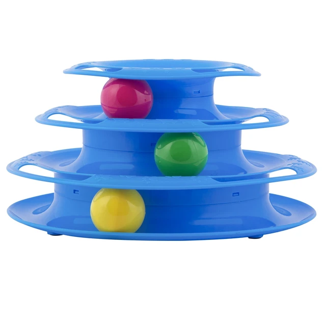 Alt view image 3 of 6 - Vibrant Life Triple Chase Tower Cat Toy