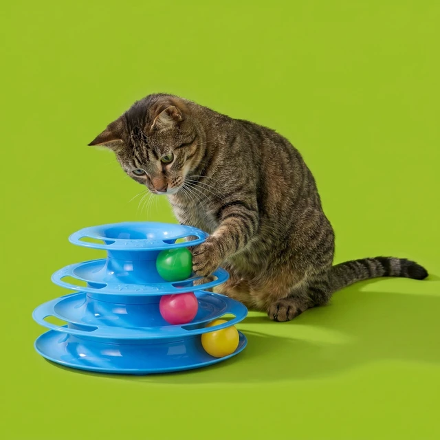 Alt view image 4 of 6 - Vibrant Life Triple Chase Tower Cat Toy