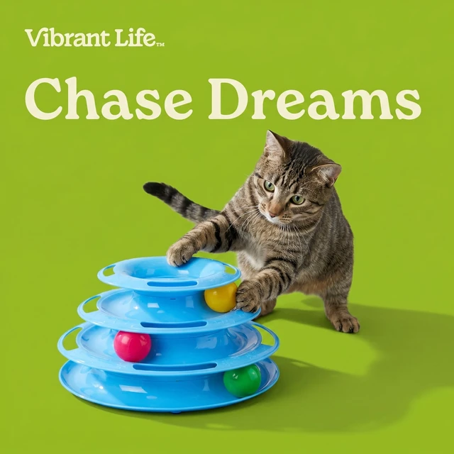 Alt view image 5 of 6 - Vibrant Life Triple Chase Tower Cat Toy