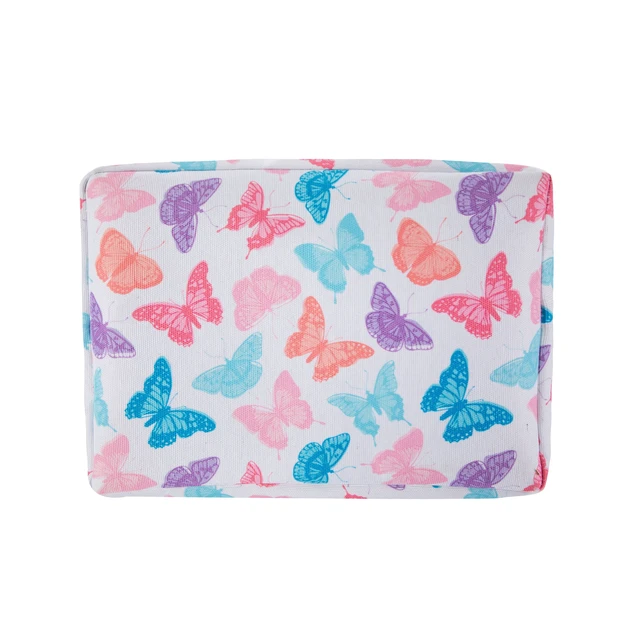 Alt view image 4 of 6 - Your Zone Kids Butterfly Canvas Storage Basket With Handles, 15in x 11in x 7.8in