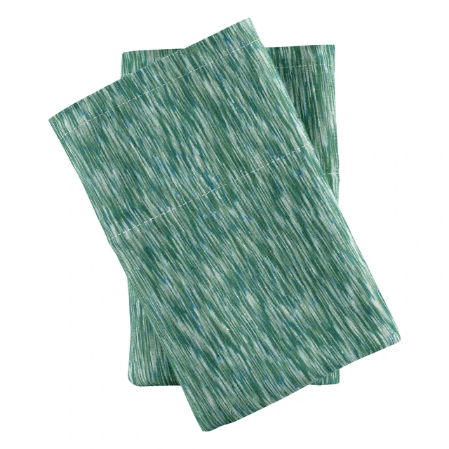 Alt view image 3 of 5 - Mainstays Extra Soft Jersey Pillowcase Set, 100% Cotton, Standard/Queen, Green Sage Crackle, 2 Pieces