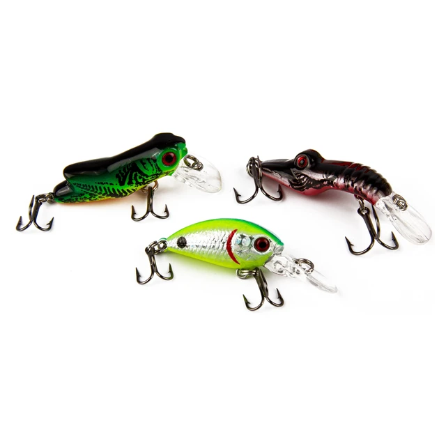 Alt view image 6 of 6 - Ozark Trail 5-Piece Multi-Species Fishing Lure Kit with Crankbaits and Rattle Lure