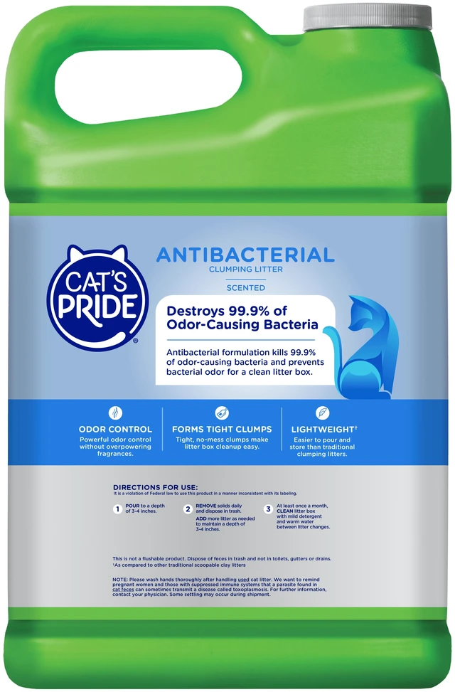 Alt view image 3 of 4 - Cat's Pride Antibacterial Scented Clumping Litter 12lb Jug