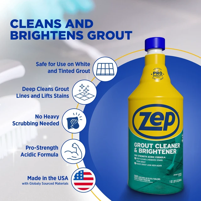 Alt view image 2 of 5 - Zep Commercial Grout Cleaner and Protectant 32 fl oz, Morning Dew Scent