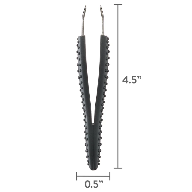 Alt view image 6 of 6 - Equate Stainless Steel Easy-Grip Slant-Tip Tweezers (4-Pack)