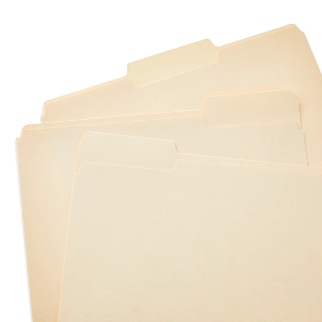 Alt view image 4 of 5 - Pen+Gear Letter Size 1/3 Cut File Folders, 75 Count, Manila