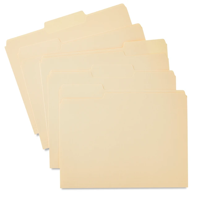 Alt view image 2 of 5 - Pen+Gear Letter Size 1/3 Cut File Folders, 75 Count, Manila