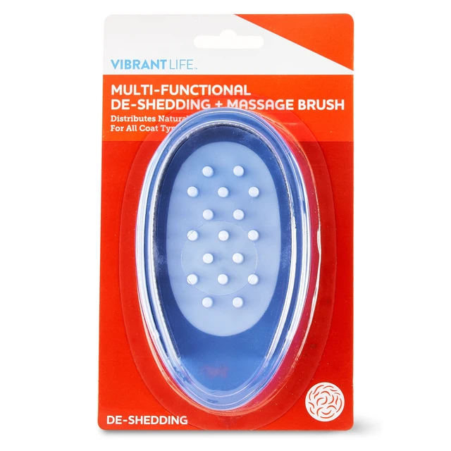 Alt view image 4 of 7 - Vibrant Life De-Shedding and Massage Brush, Multi-Functional