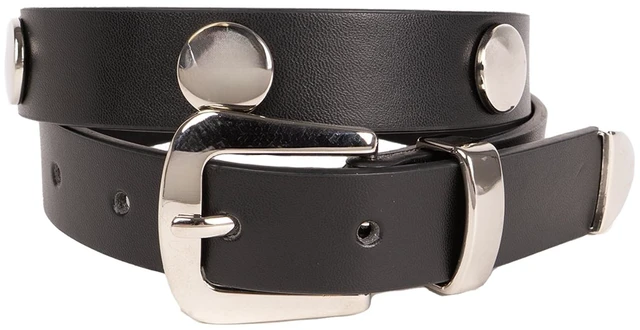 Main image of Weekend Academy Girls Studded Belt, Black, Size S/M