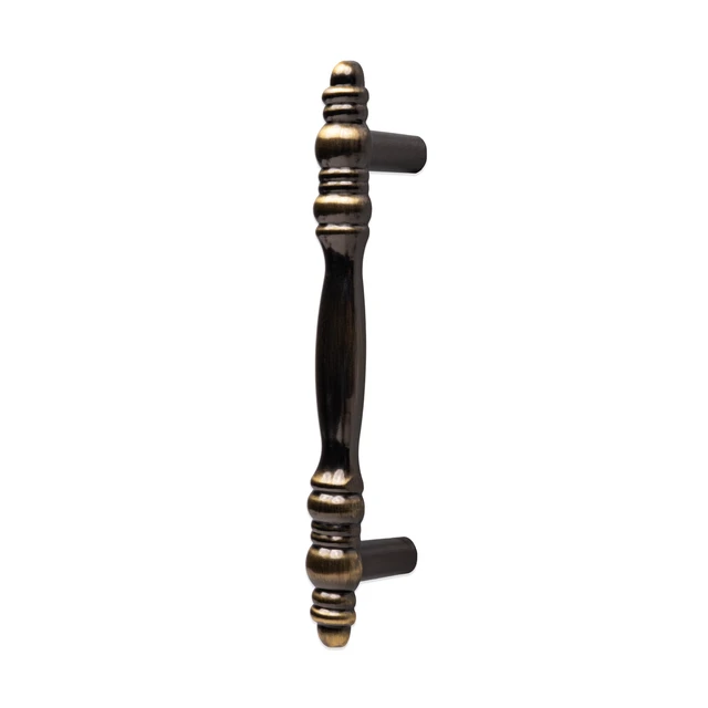 Alt view image 5 of 5 - Mainstays 3" (76mm) Center-to-Center Traditional Cabinet Pull, Antique Brass, 2 Pack