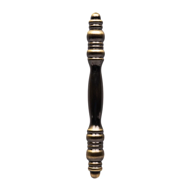 Alt view image 3 of 5 - Mainstays 3" (76mm) Center-to-Center Traditional Cabinet Pull, Antique Brass, 2 Pack