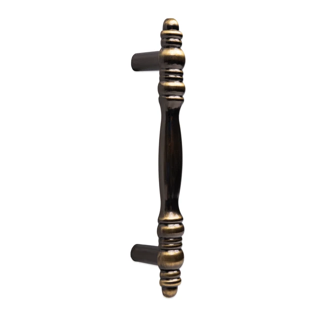 Alt view image 2 of 5 - Mainstays 3" (76mm) Center-to-Center Traditional Cabinet Pull, Antique Brass, 2 Pack