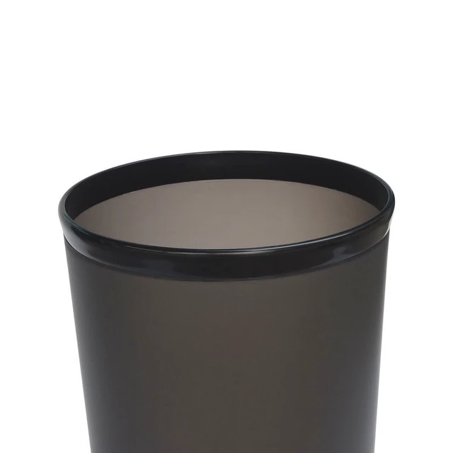 Alt view image 2 of 6 - Mainstays Frosted Black Plastic Wastebasket
