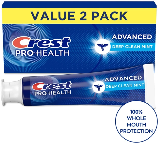 Main image of Crest Pro-Health Advanced Deep Clean Mint Toothpaste, 5.1oz, 2 Pack