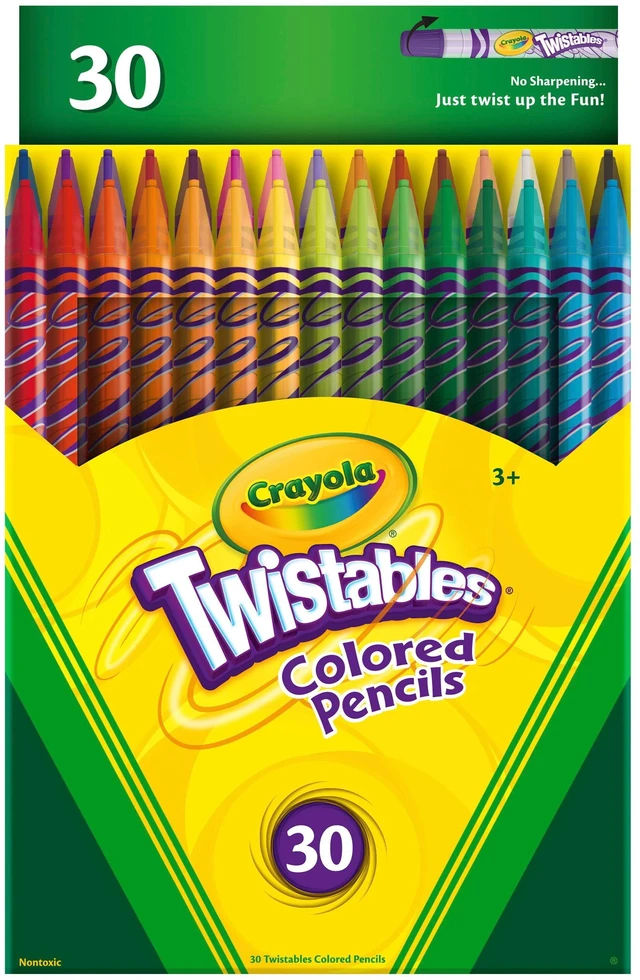 Main image of Crayola Twistable Colored Pencils, 30Ct, Back to School Supplies, Arts and Crafts, Coloring Gifts for Teachers and Kids, Ages 3+